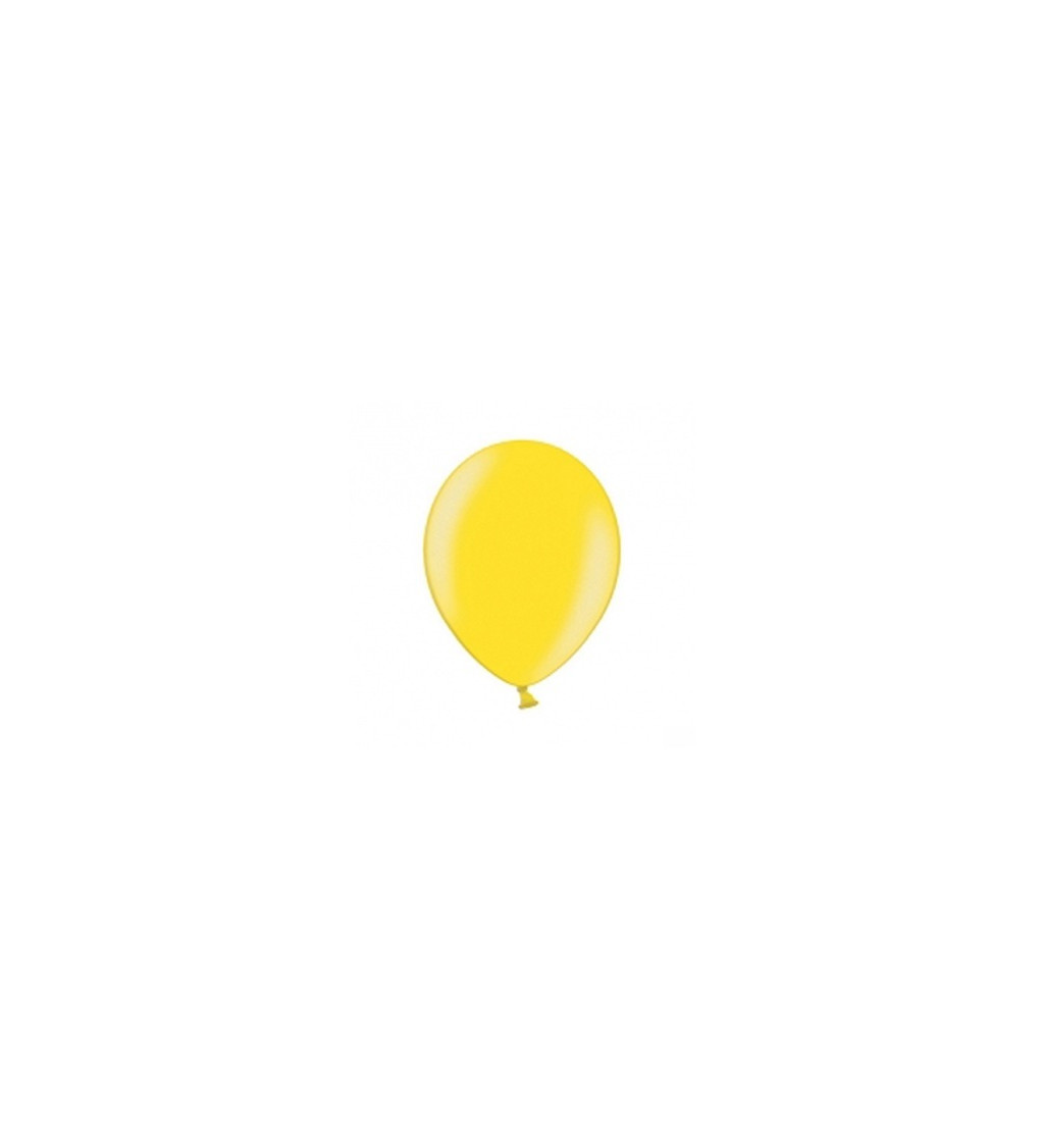 Metalický balónek Strong mini - žlutý