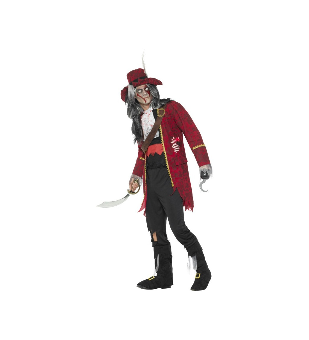 Kostým Pirátský kapitán - zombie