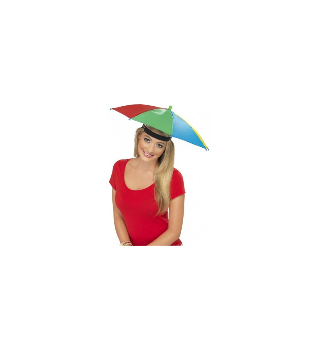 Barevný deštníček - klobouk