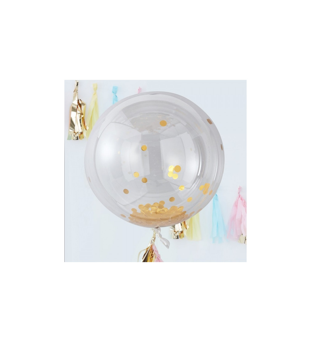 Balónek s konfetami - velká koule