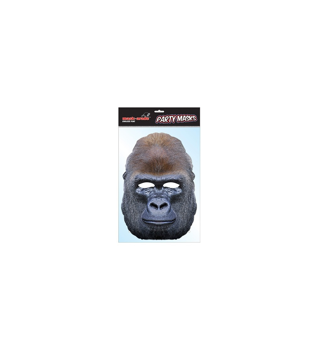 Maska gorily - papírová hlava