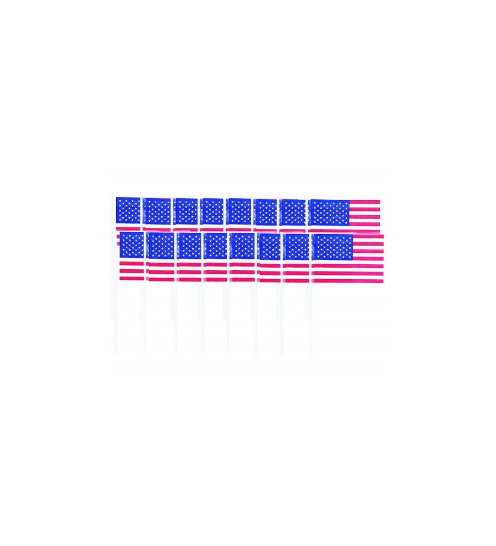 Americké vlajky - párátka