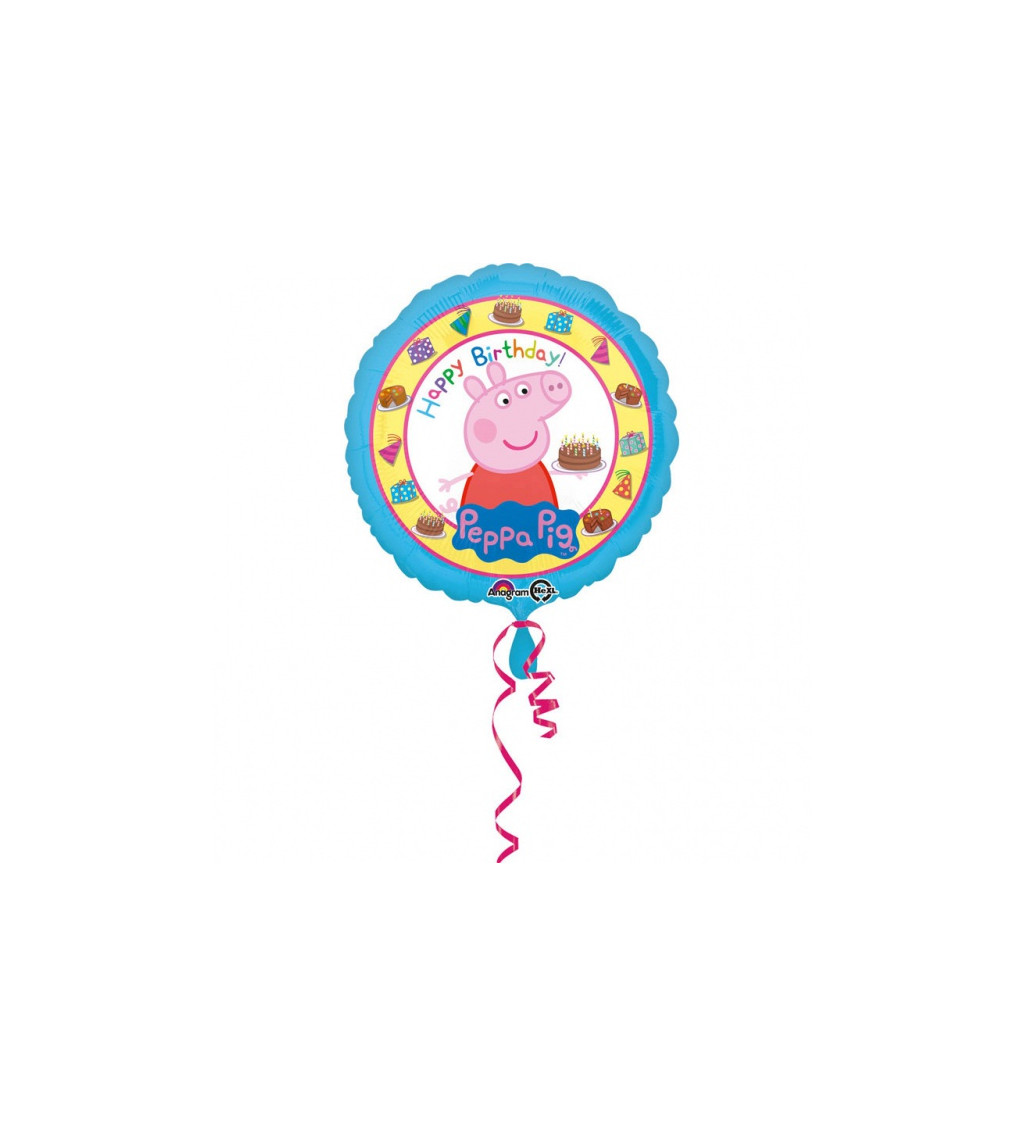 Narozeninový balónek - Prasátko Pepa