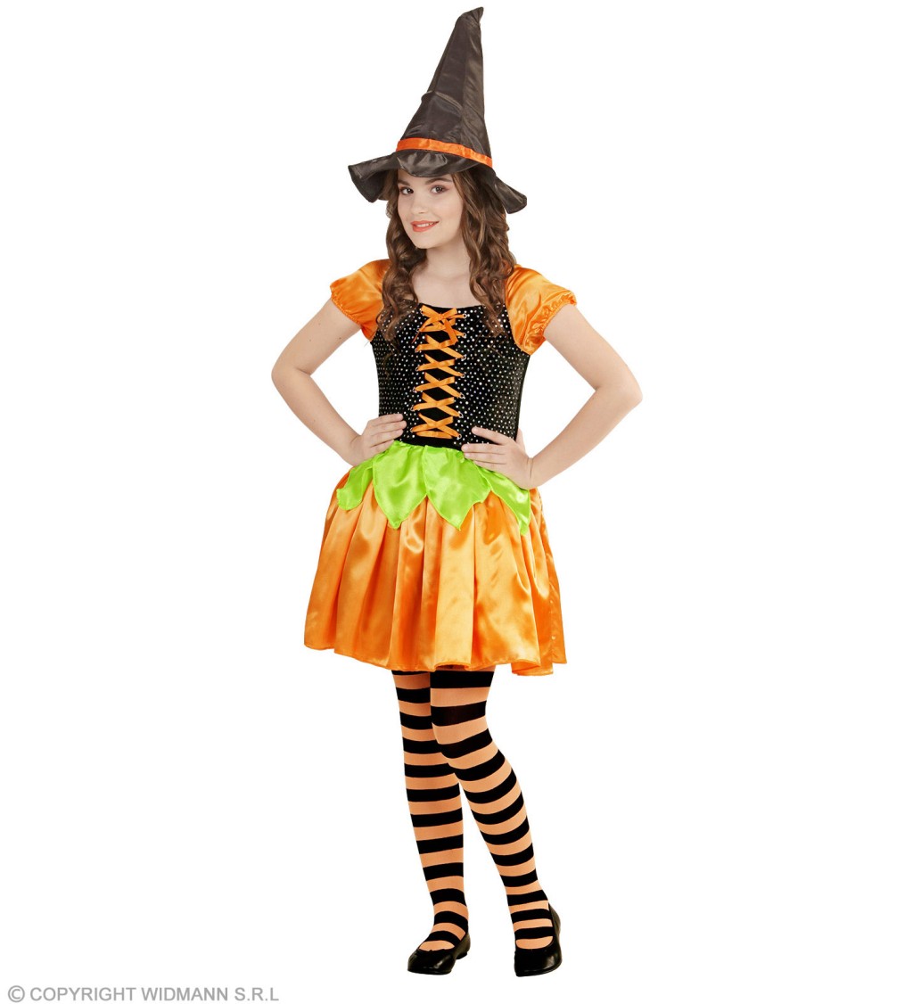 Kostým pro dívky – Dýňová čarodějka