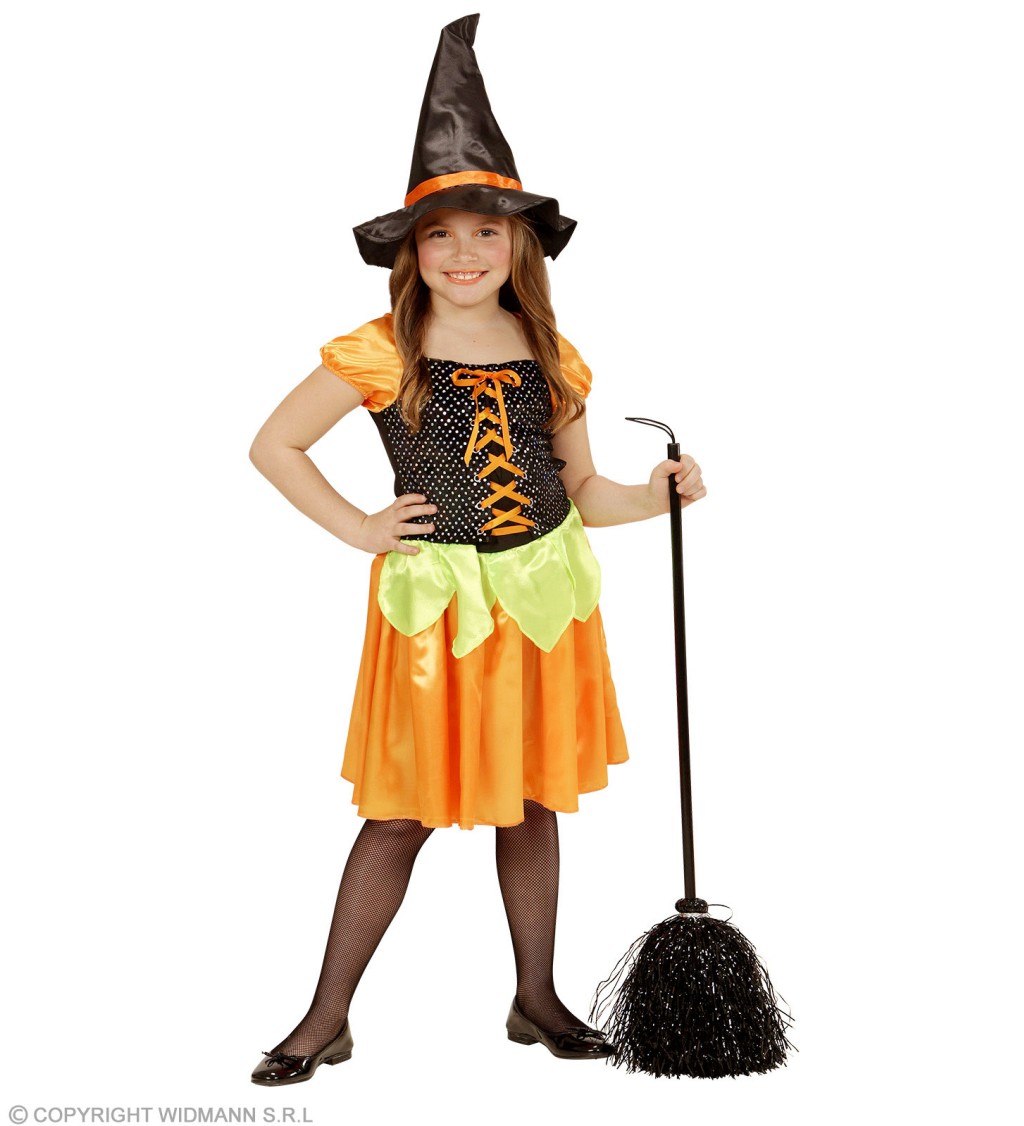 Kostým pro dívky – Dýňová čarodějka