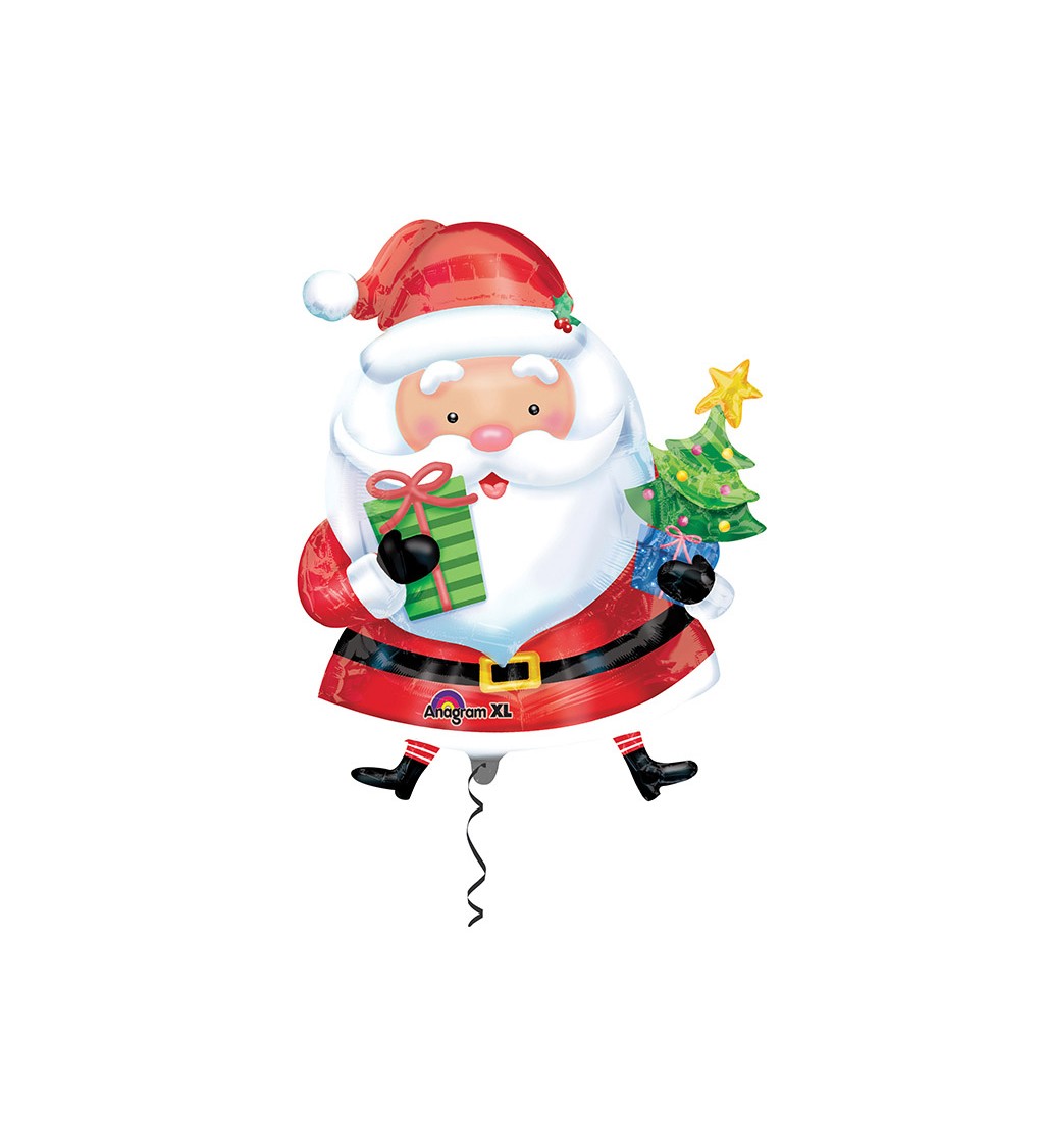 Nafukovací Santa se stromečkem - balónek