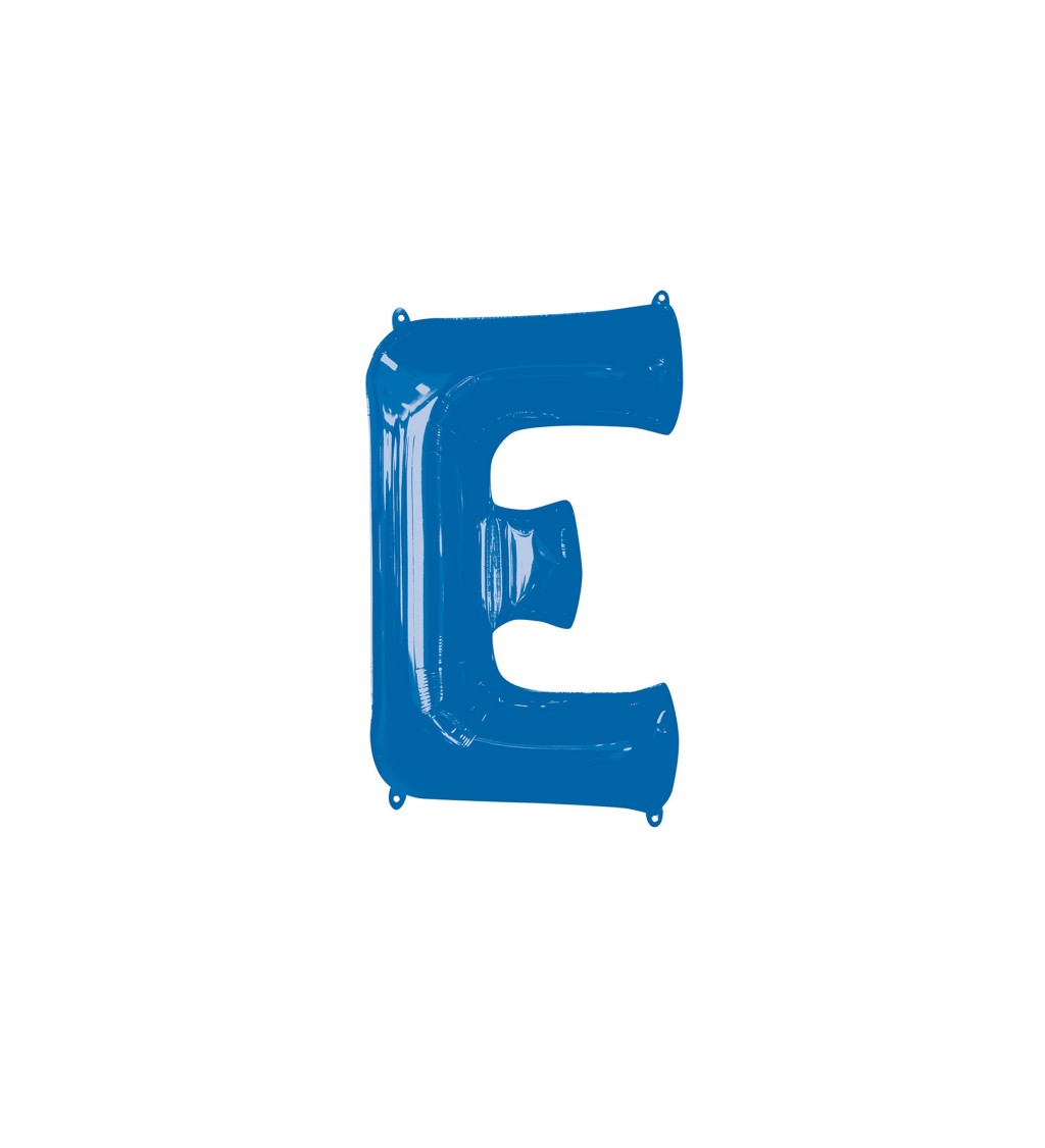 Modré nafukovací písmeno E - balónek