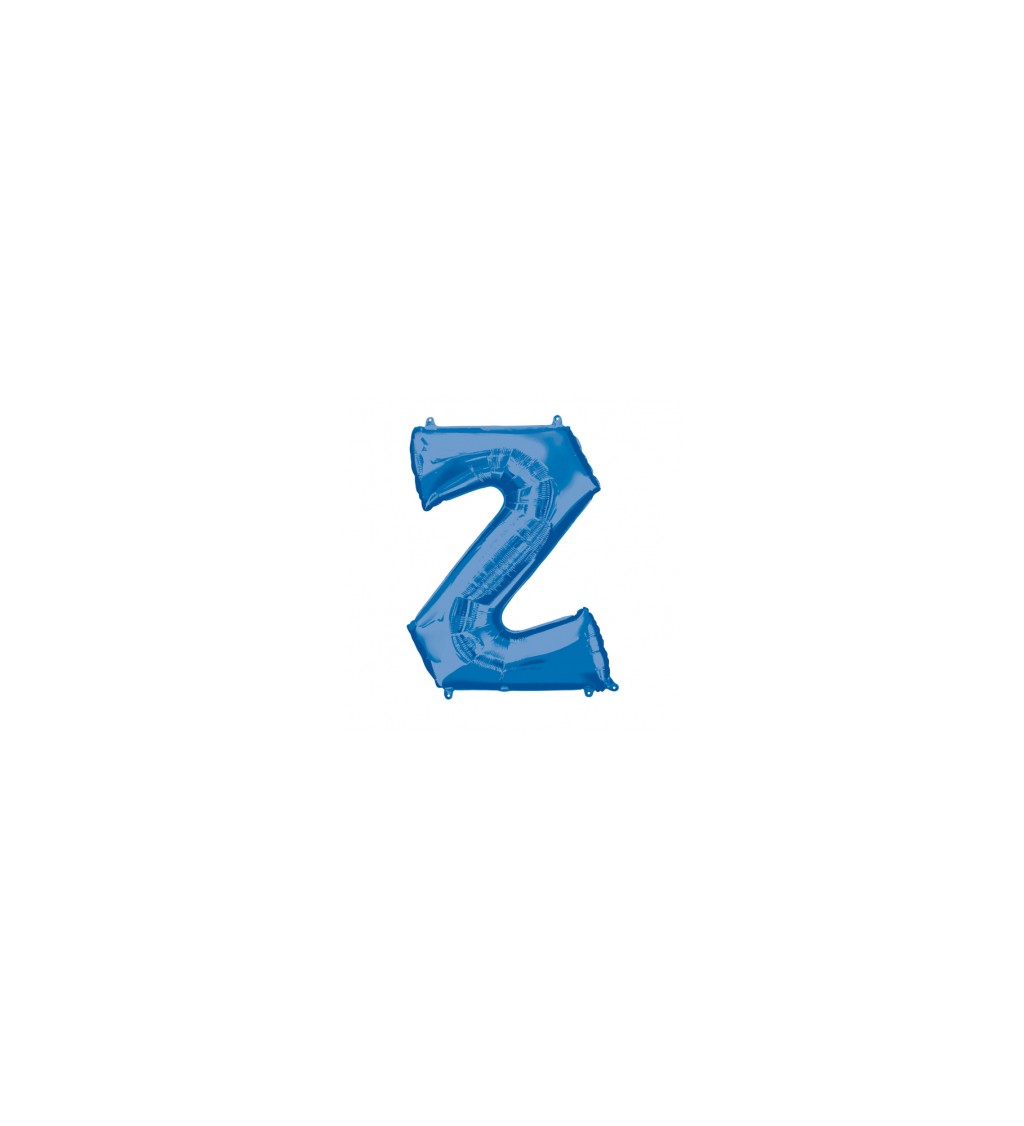 Modré nafukovací písmeno Z - balónek