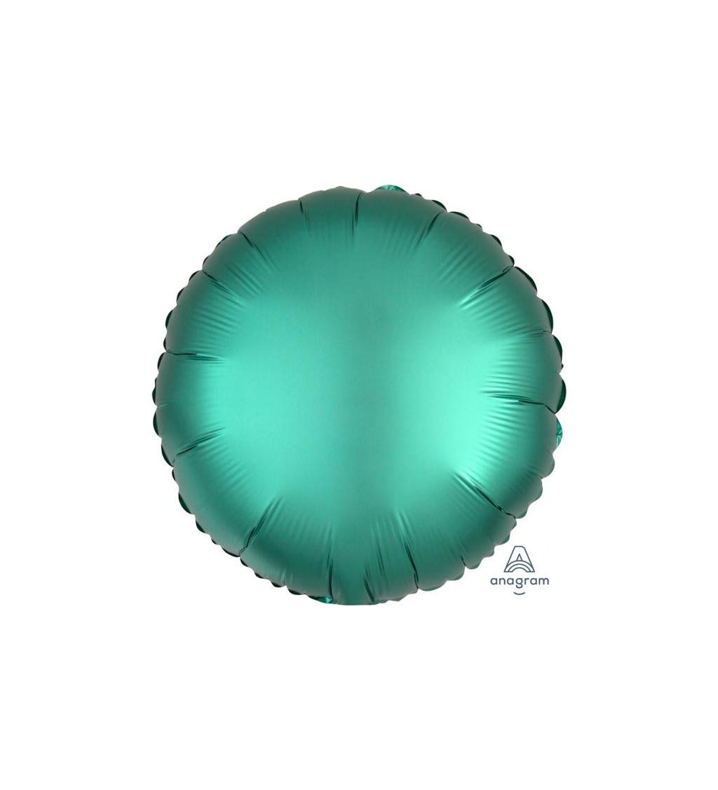 Fóliový balónek v zelené barvě - kulatý