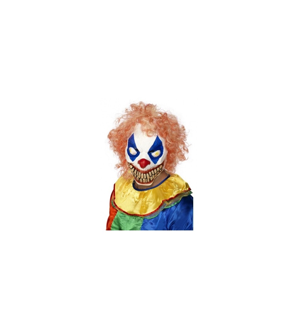 Maska - klaun s děsivými zuby
