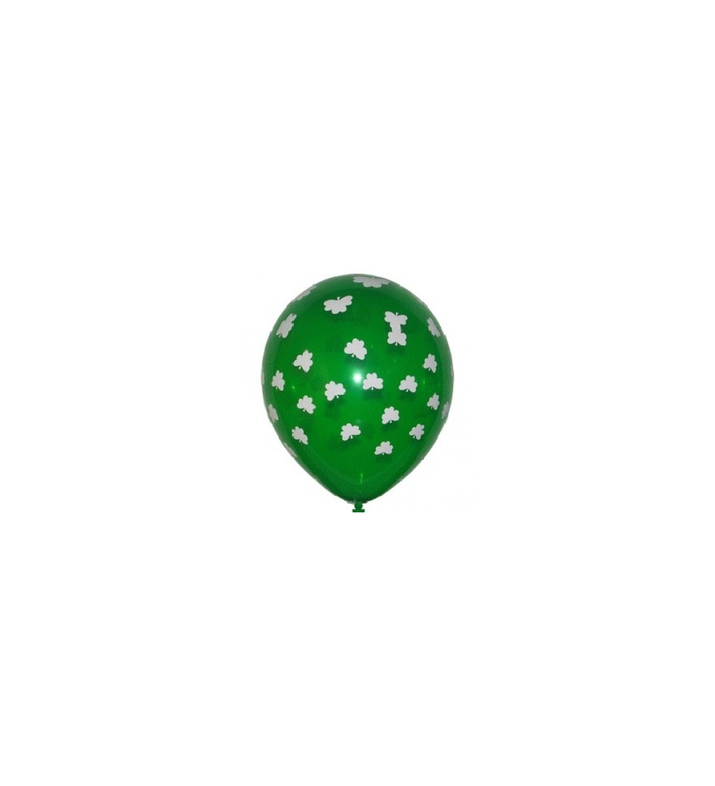 Balónek s trojlístky - zelená barva