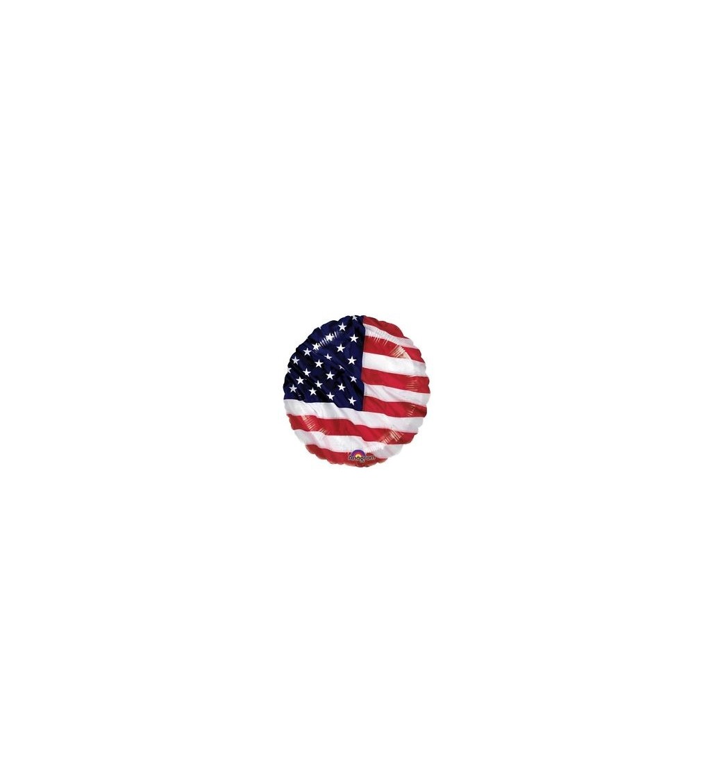 Balónek s americkou vlajkou - fóliový 