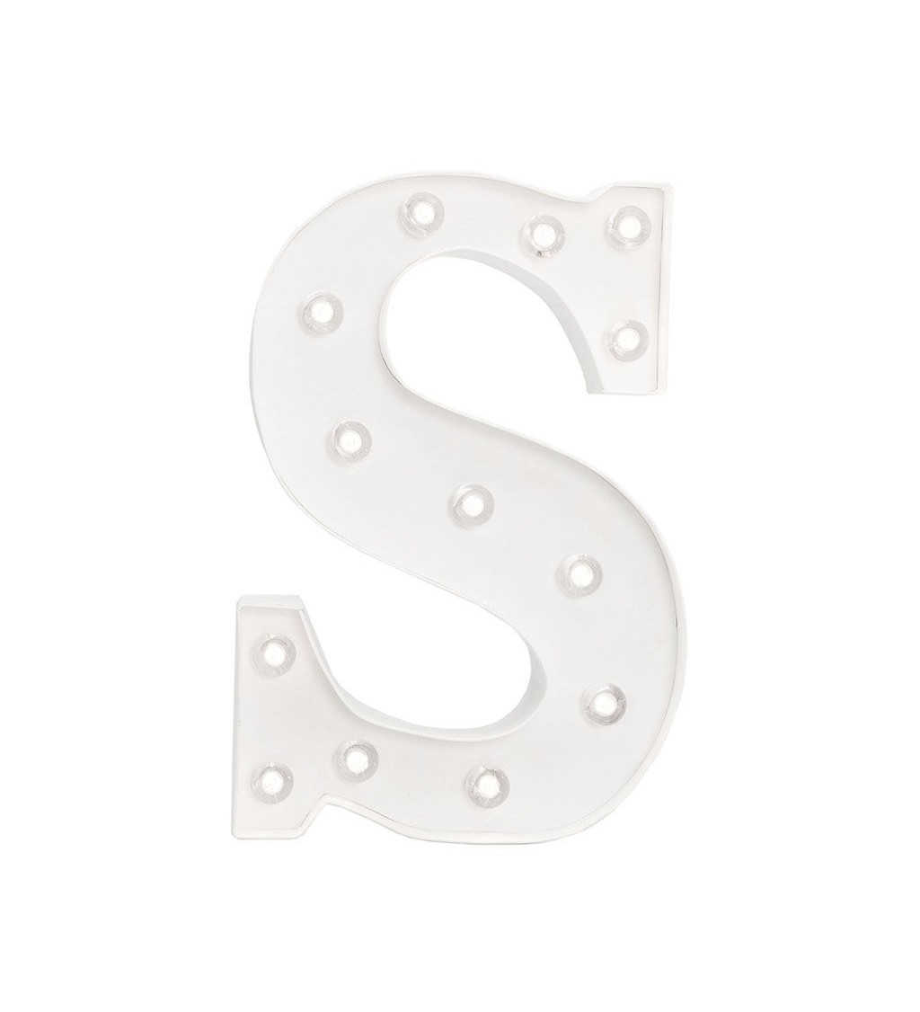 Svítící písmeno S - LED