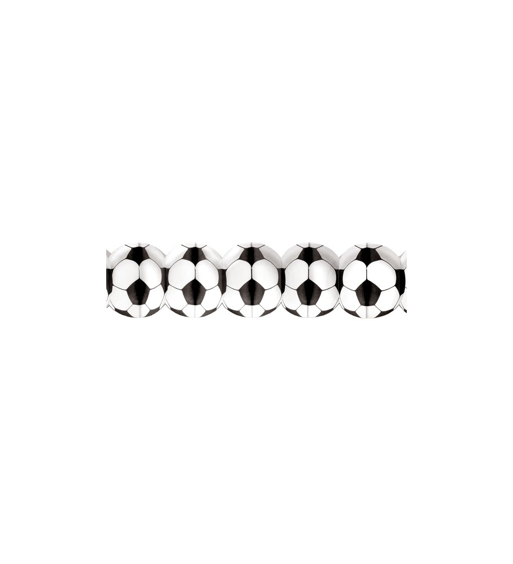 Dekorace - Girlanda s fotbalovými míči