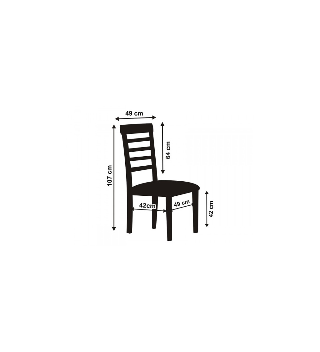 Bílý saténový potah - židle