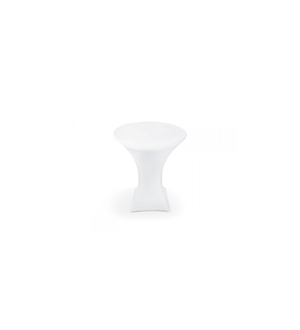 Elastický ubrus na barový stolek - bílý