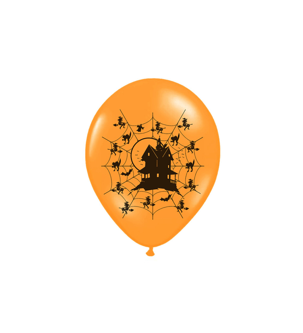 Oranžové balónky - halloween