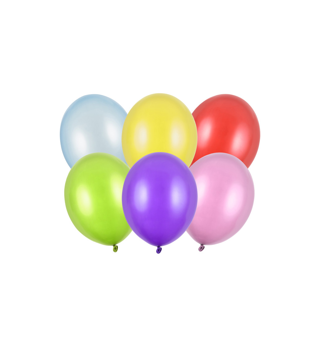 Metalické balónky - barevné