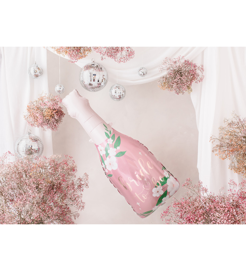 Fóliový balónek láhev - bride to be