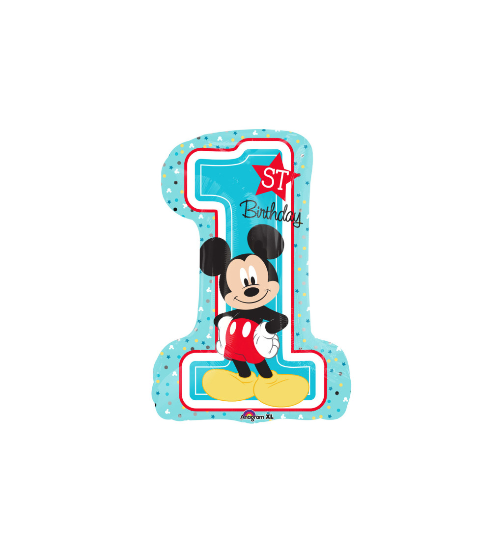 První narozeniny Mickey číslice 1