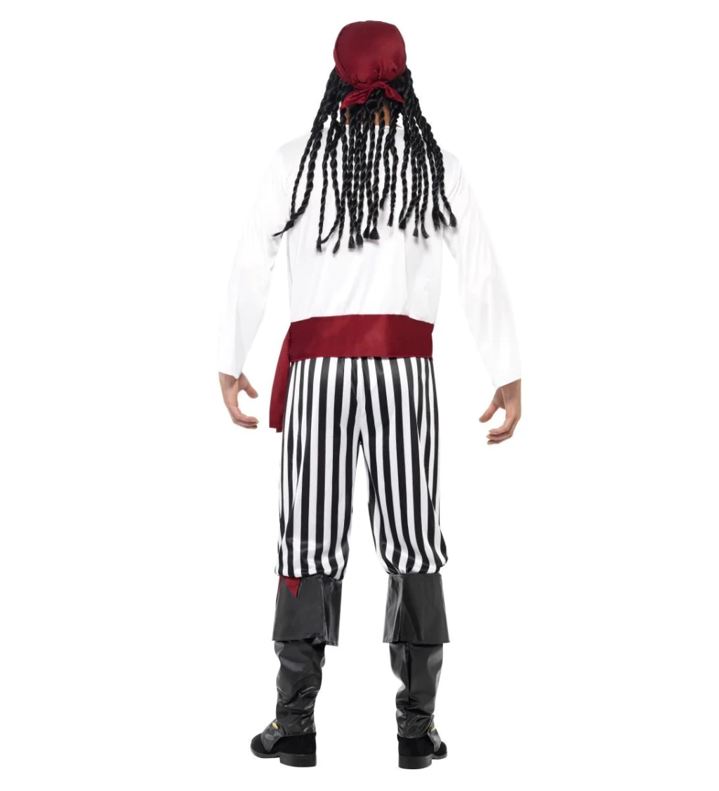 Kostým Piráta - pruhovaný