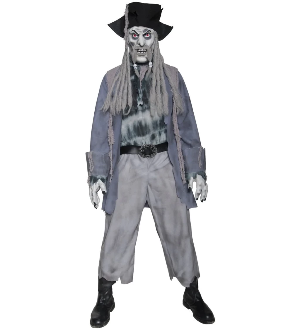 Kostým - Zombie pirát s dredy