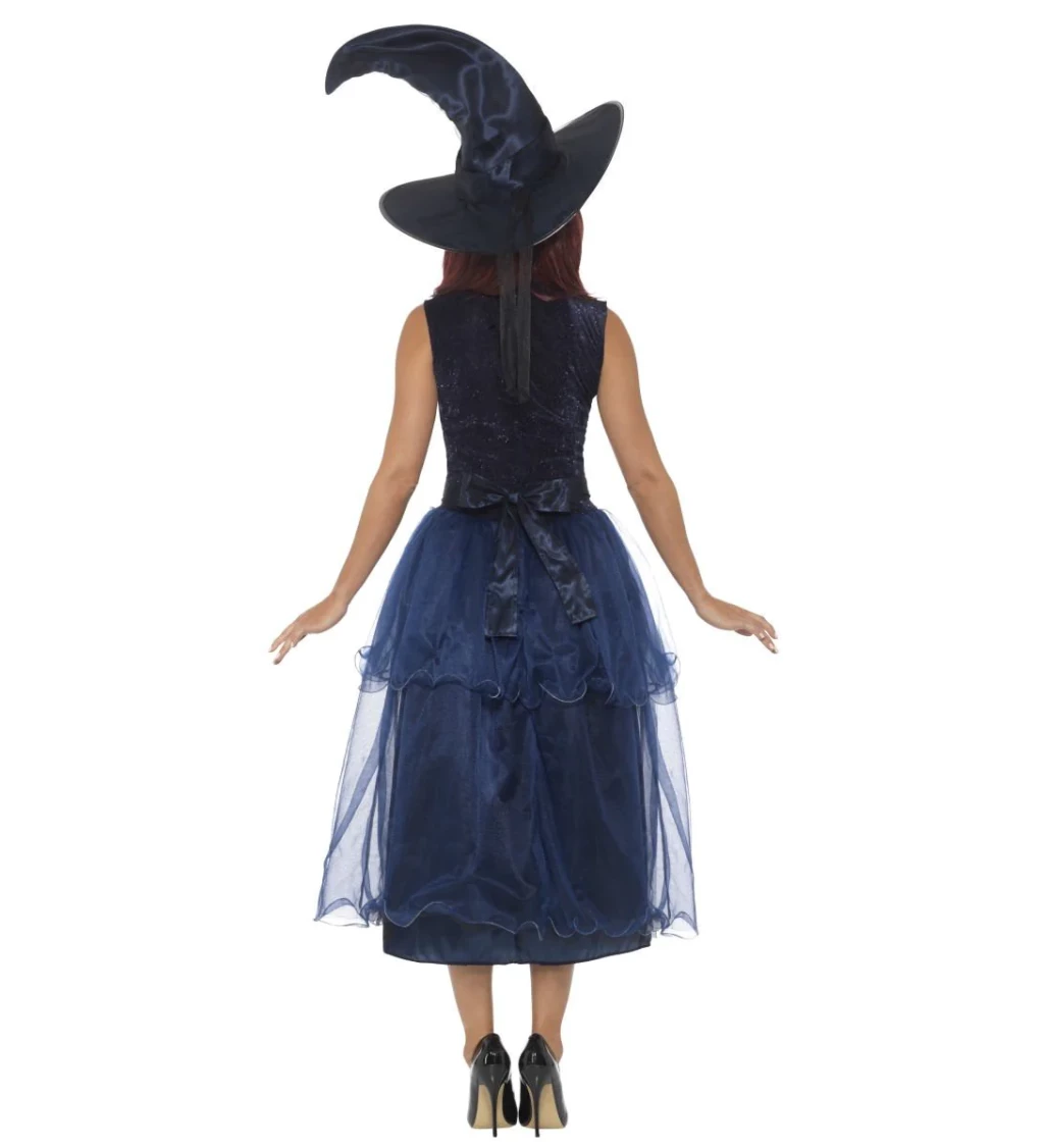 Tmavě modrý kostým - Čarodějnice