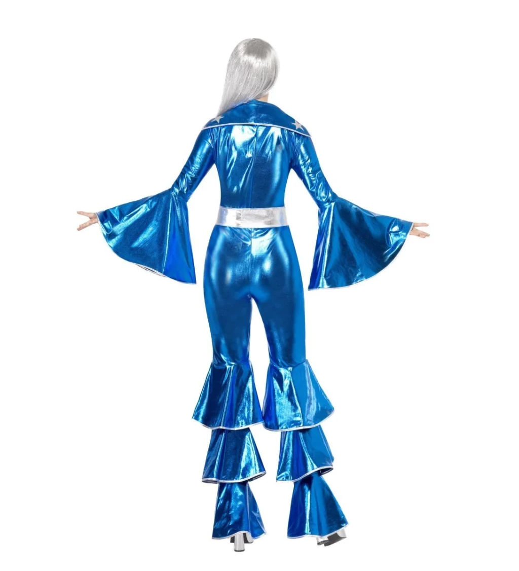 Modrý disco kostým 70. léta - pro dámy