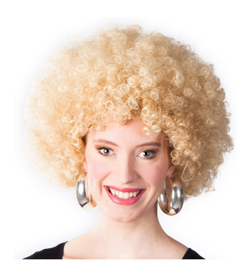 Paruka afro - blond