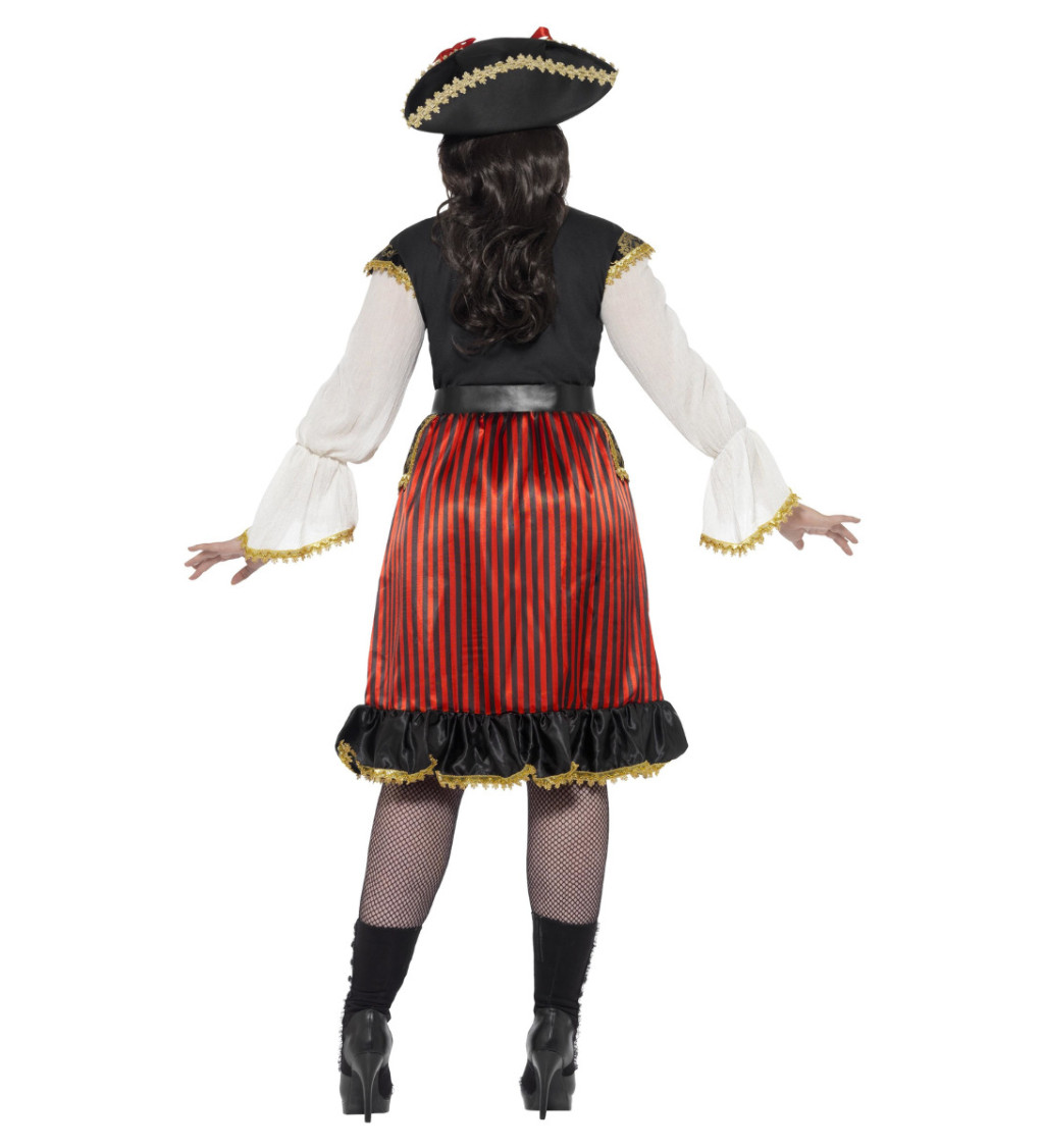 Červený kostým - Pirátka