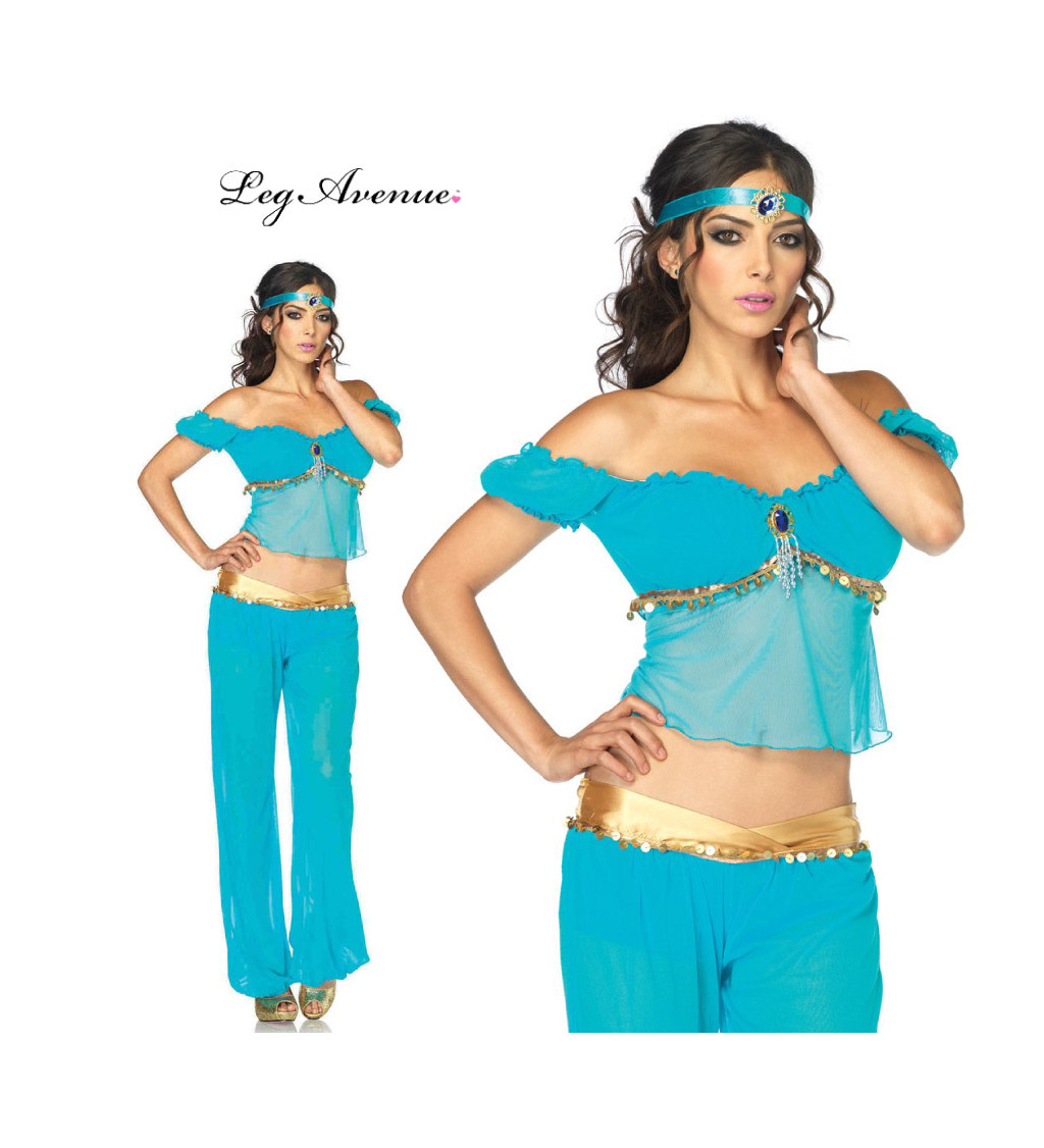 Modrý kostým Arabská tanečnice