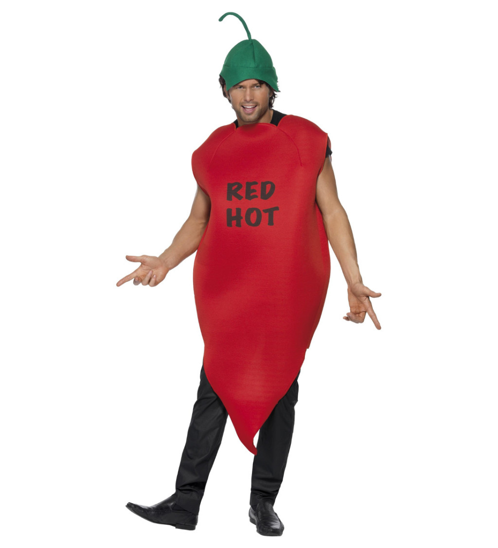 Kostým - Červená chilli paprička