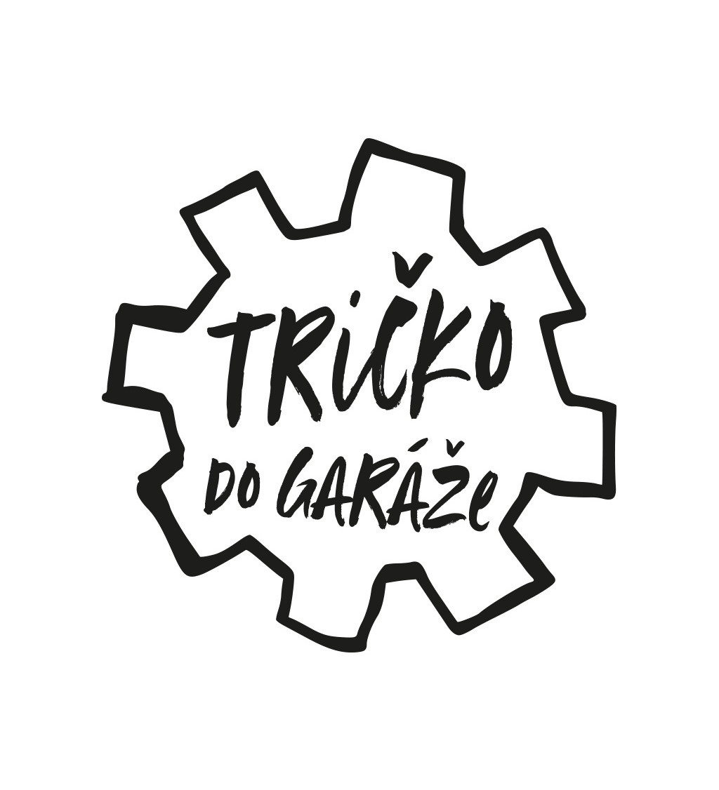 Pánské triko bílé - Tričko do garáže