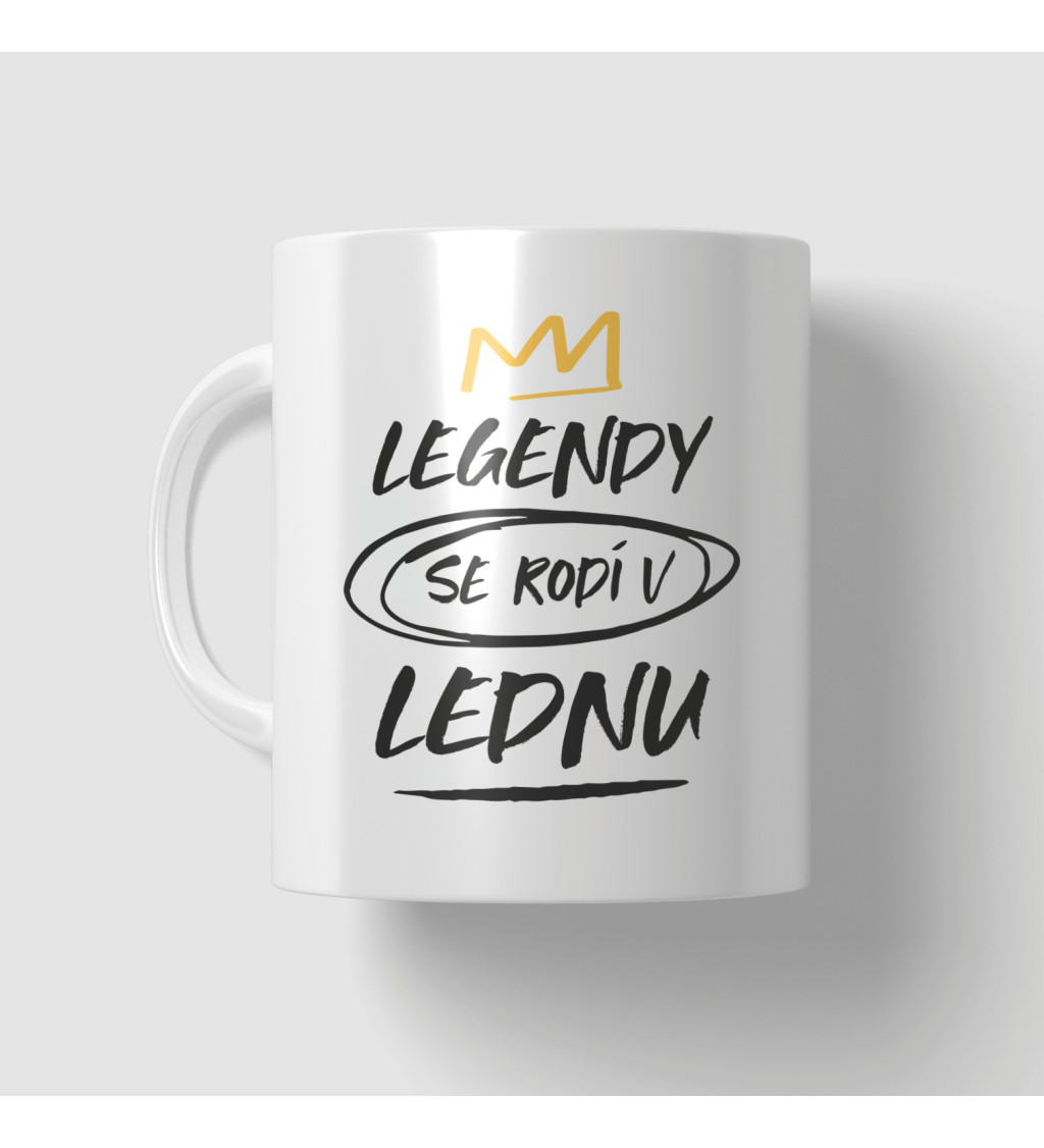 Narozeninový hrnek - Legendy se rodí v lednu