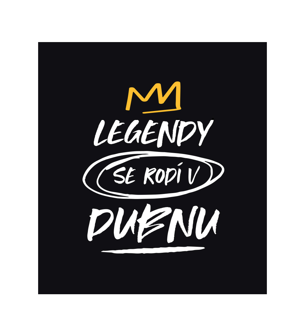 Pánské triko černé - Legendy se rodí v dubnu