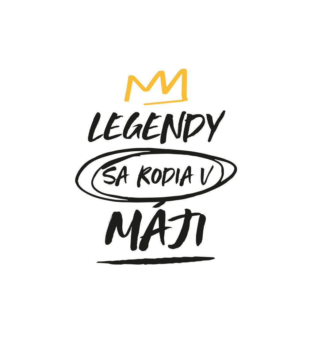 Dámské tričko bílé - Legendy v máji