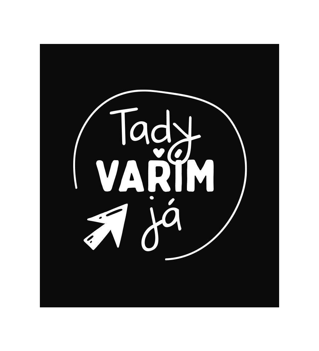 Zástěra černá - Tady vařím já