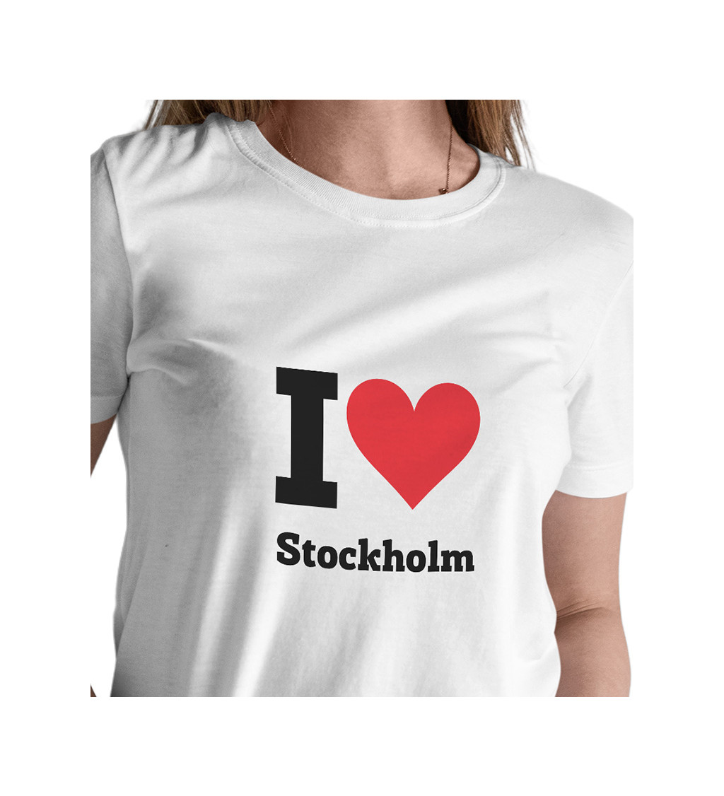 Dámské triko - I love Stockholm