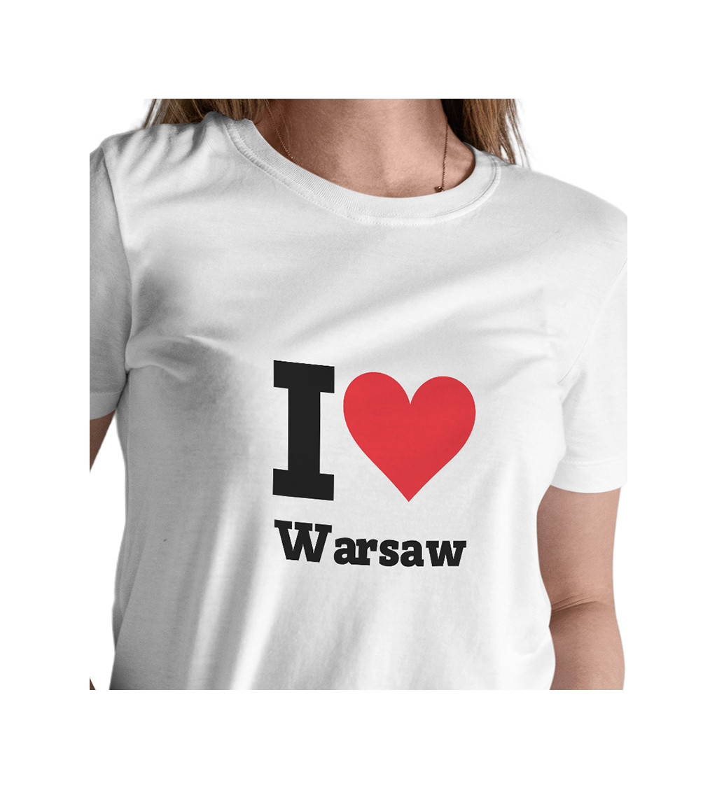 Dámské triko - I love Warsaw