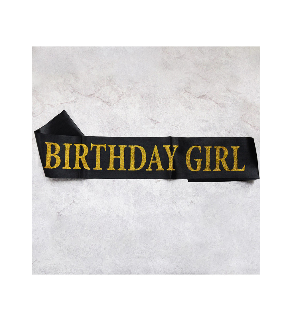 Šerpa - černá, Birthday Girl