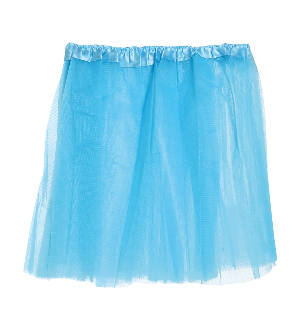 Světle modrá tutu sukně 40 cm
