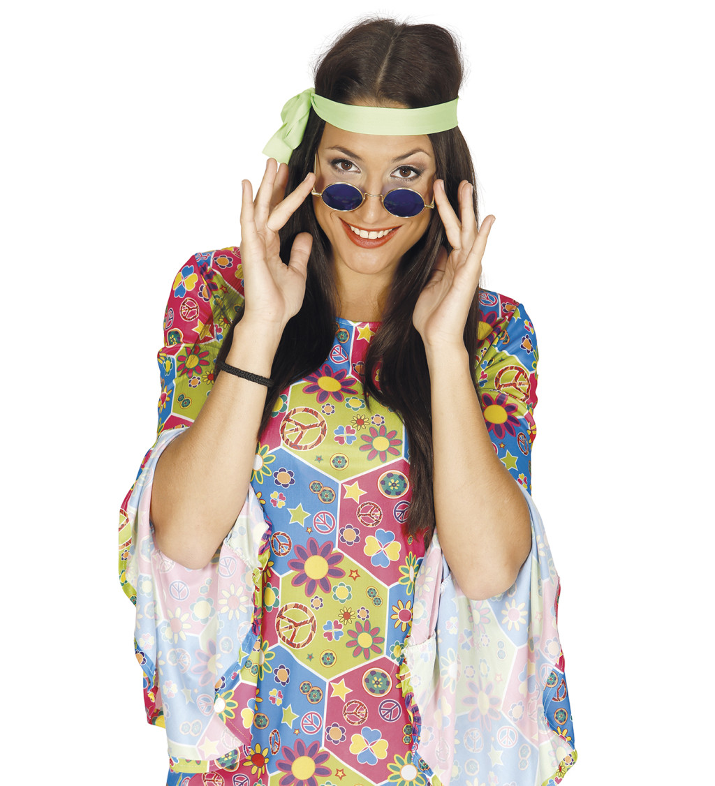 Modré hippie brýle