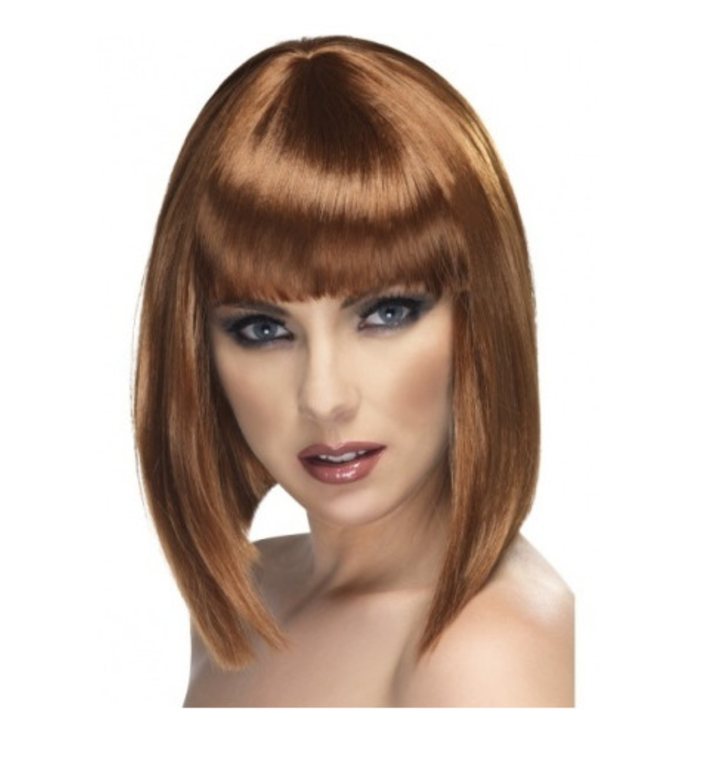 Hnědá paruka Glam - pro dámy