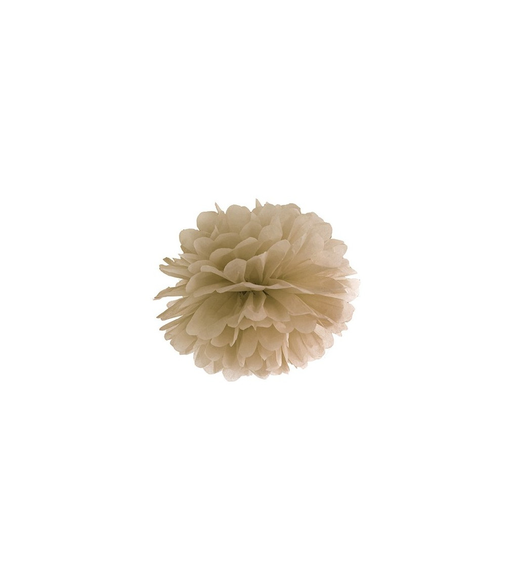 Béžový pompom