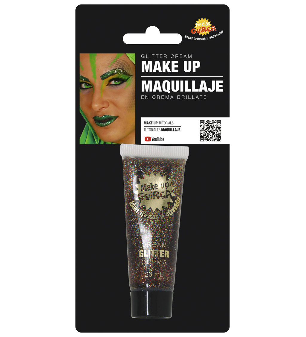 Třpytivý gelový make-up - barevný