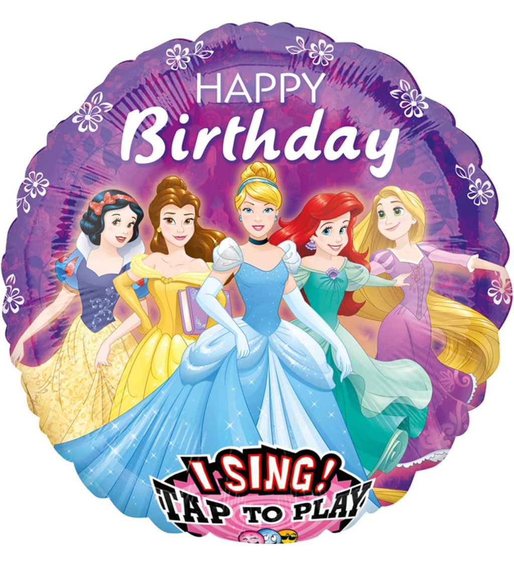 Zpívající balónek - princezny Disney