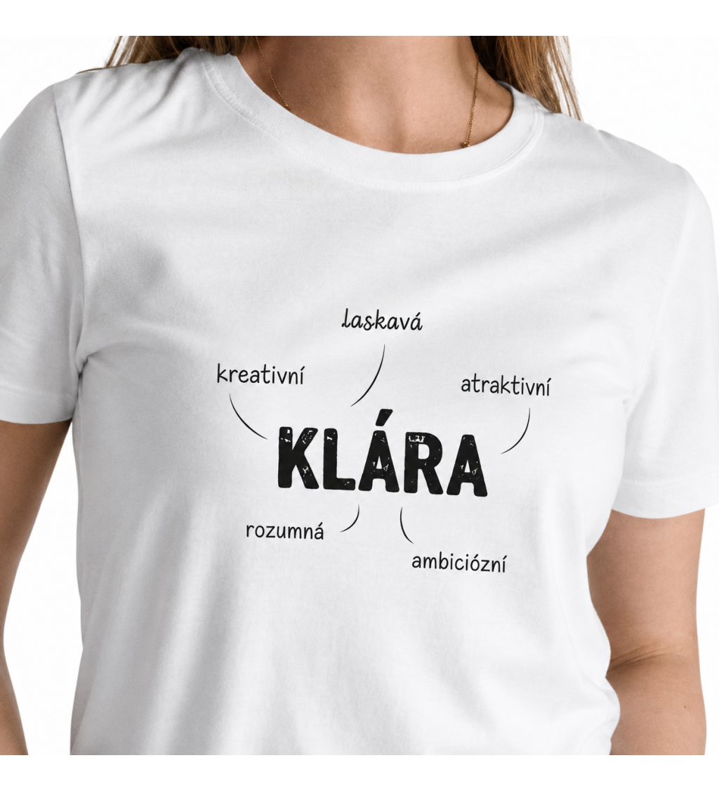 Dámské triko bílé - Klára