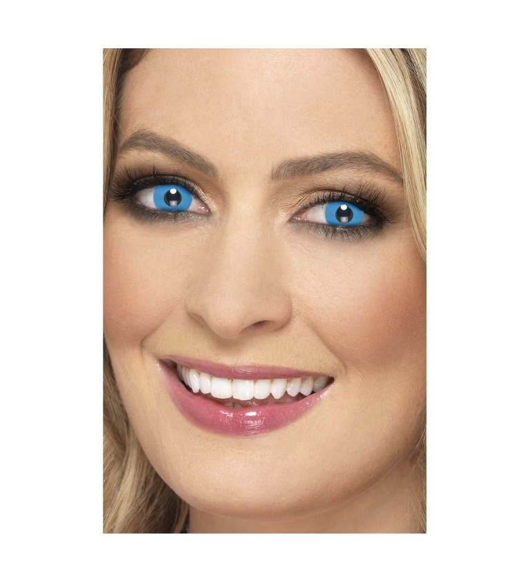 Nedioptrické kontaktní čočky - modrá barva II