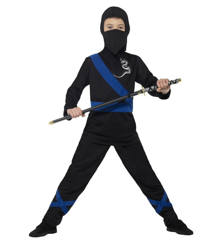 Černý kostým Ninja - pro děti