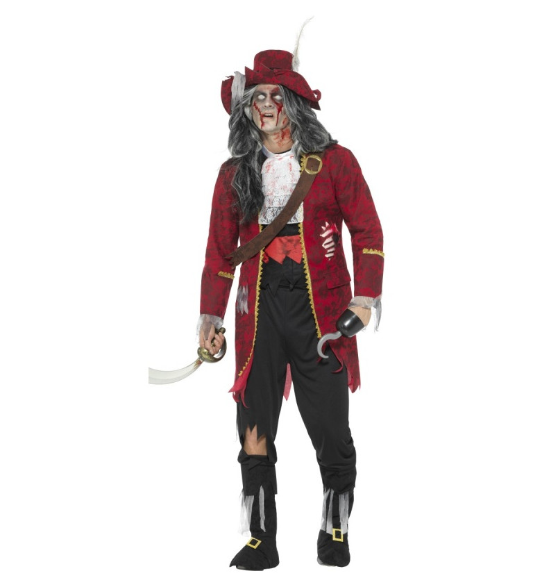 Kostým Pirátský kapitán - zombie